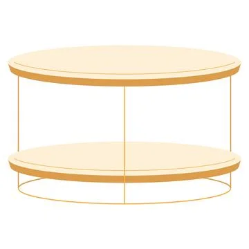 Side table icon Home decor Vector Stock Illustration