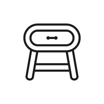 Side table icon vector design templates simple and modern Stock Illustration