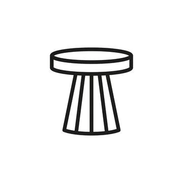 Side table icon vector design templates simple and modern Stock Illustration