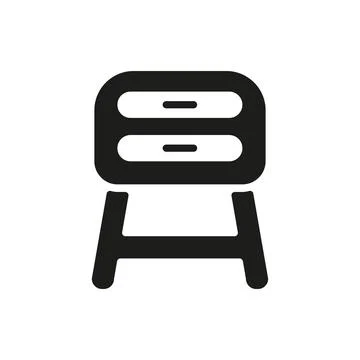Side table icon vector design templates simple and modern Stock Illustration