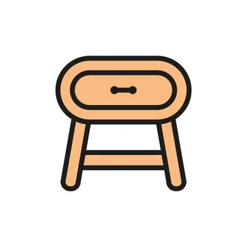 Side table icon vector design templates simple and modern Stock Illustration