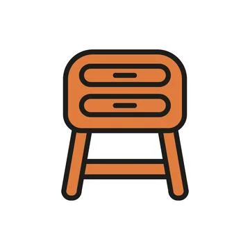 Side table icon vector design templates simple and modern Stock Illustration
