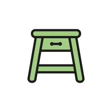 Side table icon vector design templates simple and modern Stock Illustration