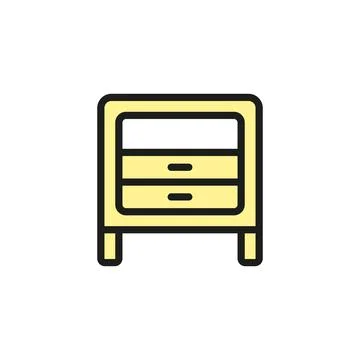 Side table icon vector design templates simple and modern Stock Illustration