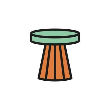 Side table icon vector design templates simple and modern Stock Illustration