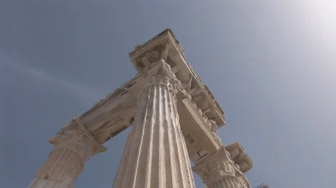 Side temple pan 3 Stock Footage 4792450