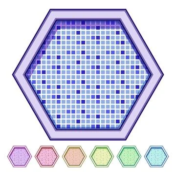 Side top view pool cartoon vector graphic Stock Illustration