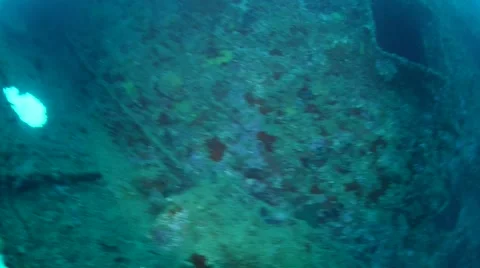 Side of USS Coolidge Stock Footage 40731731