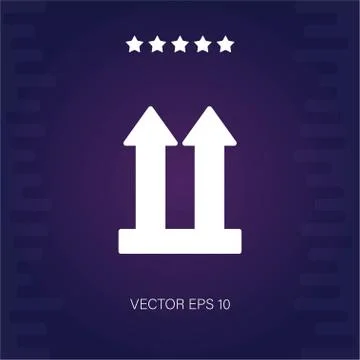 Side up vector icon Stock Illustration