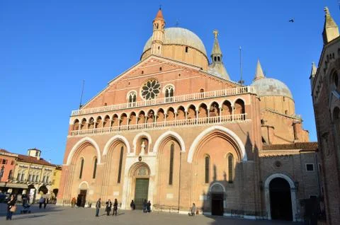 Side View of Basilica of Saint Anthony of Padua,  Italy Stock Photos