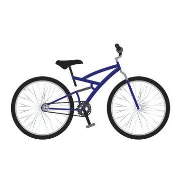 Side view of a bike Stock Illustration