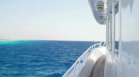 Side view of a boat Stock Footage 10589255