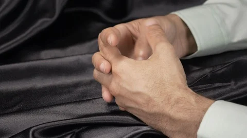 Side view of a bored CEO thumb twiddling 4k. Stock Footage 96000131