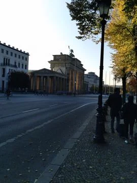 Side view of the Brandenburg Gate Stock Photos
