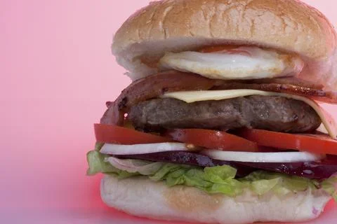 Side view of a burger bun design Stock Photos