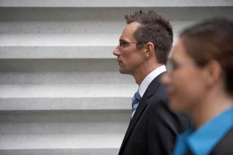 Side View Of Businessman Stock Photos