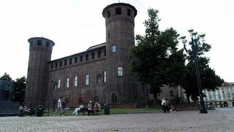 Side view of the Castello Casaforte degli Acaja in 4k Stock Footage 94083861