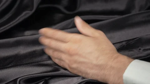 Side view of CEO playing with his fingers at the office 4k. Stock Footage 95999251