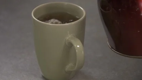 Side view - chef making tea in the kitchen 4k. Stock Footage 96149005