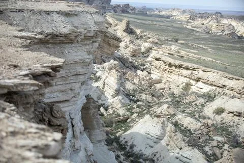 Side view from the cliff Stockfoto's