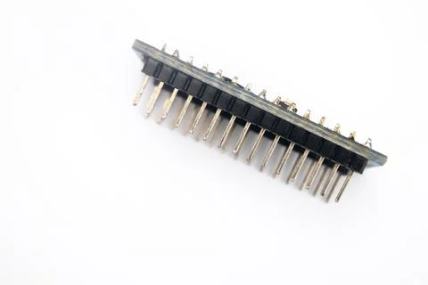 Side view of a developing board microcontroller module. This part is used by  Stock Photos