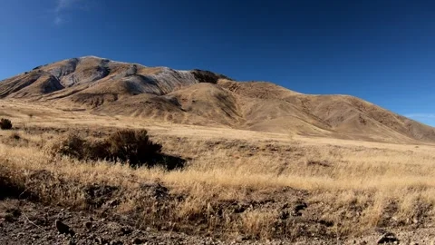 Side View Driving through the Fairview Range in the Nevada desert Video stock 261078883