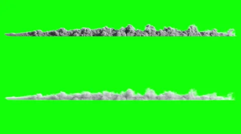 Side view of dust or smoke trail behind car Stock Footage 60849184