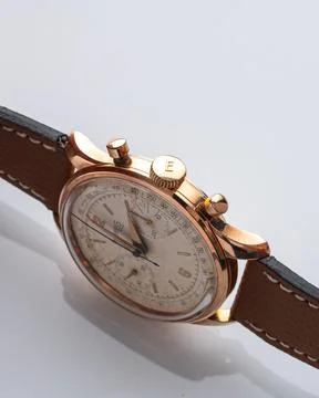 Side view of Eberhard Chronograph Stock Photos