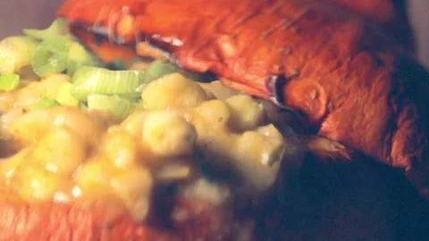 Side view of an exquisite traditional locro from Argentina and South America Stock Footage 146671694