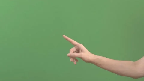 Side view to female hand gesturing No, prohibition, denial sign. Woman raising Stock Footage 169359153