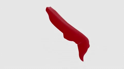 Side View of Flowing Cape,with Alpha Channel. Vídeo Stock 335886066
