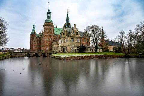 Side view of Frederiksborg Castle Stock Photos