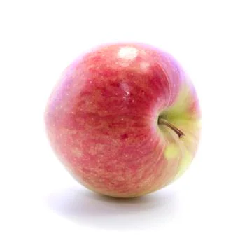 Side view fresh red apple Stock Photos