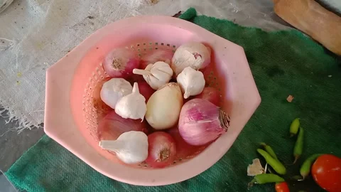 Side View of Fresh Vegetables 動画素材 346990430
