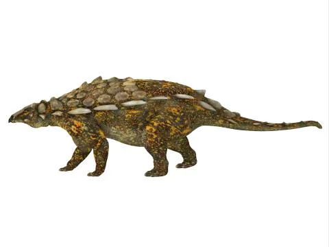 Side view of a Gargoyleosaurus dinosaur. Stock Illustration