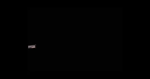 Side View Gun Fire Muzzle Flash On Black Screen Compositing Element Stock Footage 334098754