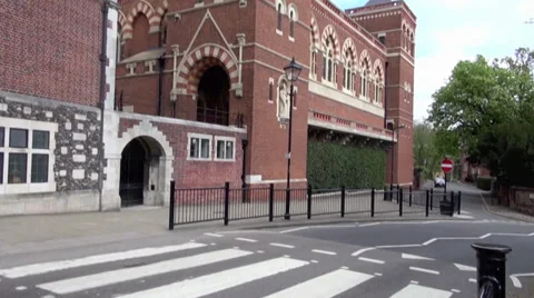 Side view of Harrow School Stock Footage 38128710