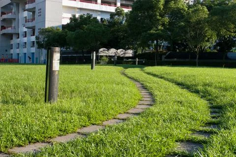 The side view of hkust library, hk 22 May 2005 Stock Photos