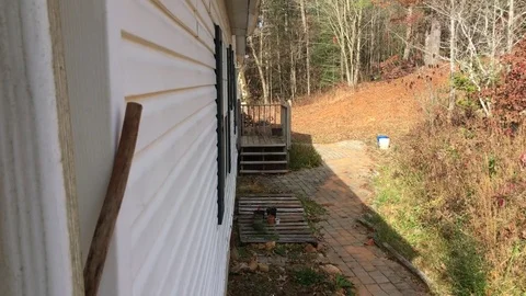 Side view of a house 스톡 동영상 82731282