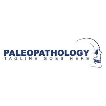 Side view human skull logo Stock Illustration