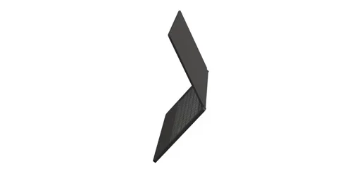  Side View Laptop Closing Animation Isolated on White Background Видео 341592741
