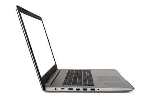 Side View of Laptop Stock Photos