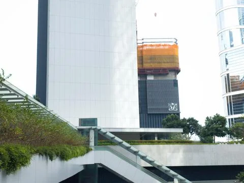 Side view of Legislative Council Complex. Stock Photos