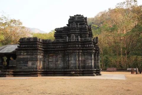 Side view of Mahadev Temple Stock Photos