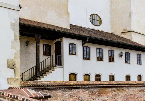 Side view of the main building of the castle, the Spielberk fortress with ste Stock Photos