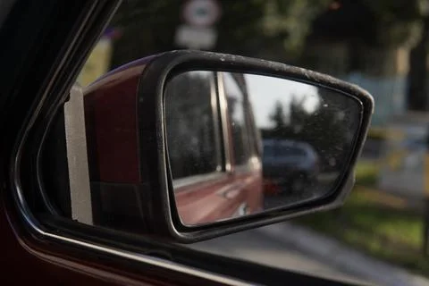 Side view mirror Stock Photos