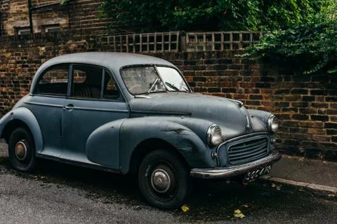 Side view of the Morris Minor 1000 Stock Photos