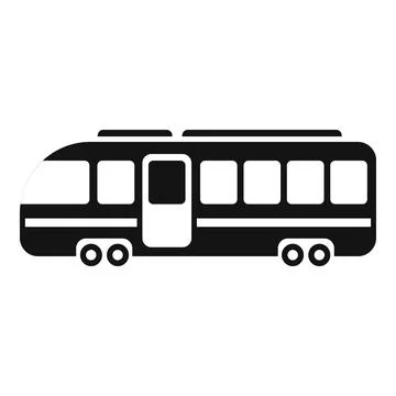 Side view move of train icon simple vector. Train wagon Stock Illustration