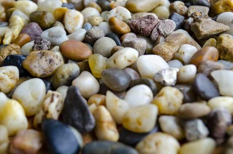 Side view of multicolor assorted stones Stock Photos