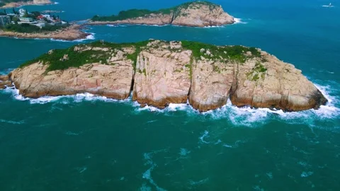 Side View - Ng Fan Chau Hong Kong Stock Footage 259370427
